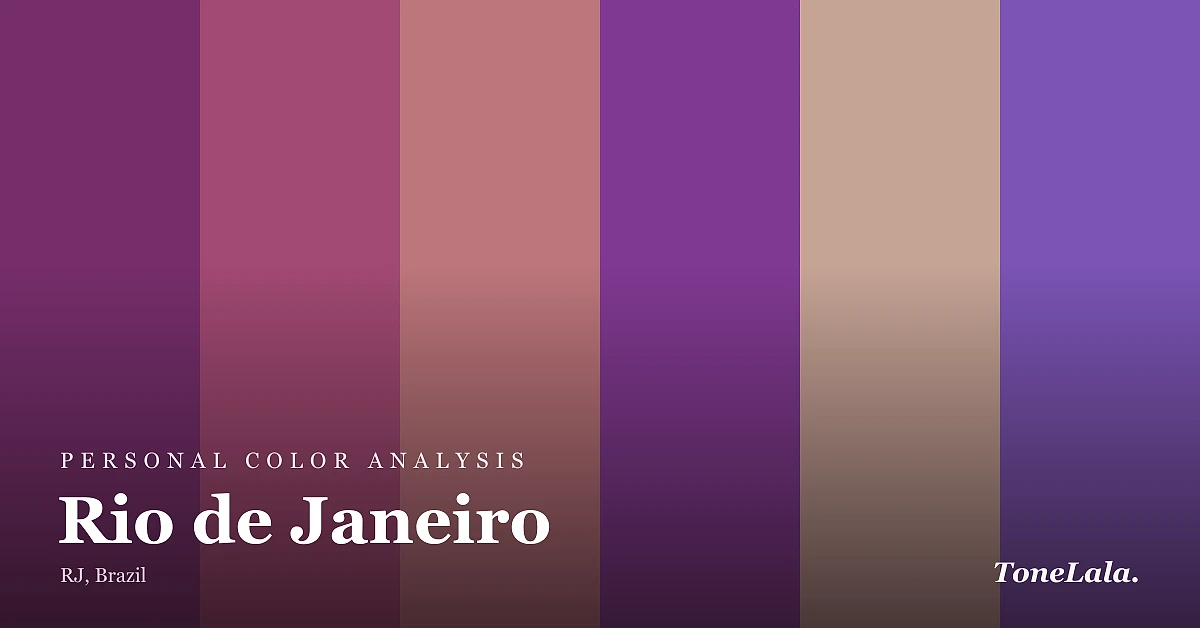 Personal color analysis in Rio de Janeiro — the Rio de Janeiro color palette by ToneLala