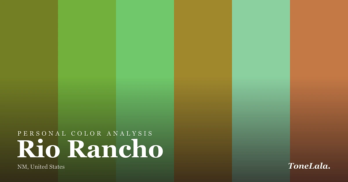 Personal color analysis in Rio Rancho — the Rio Rancho color palette by ToneLala
