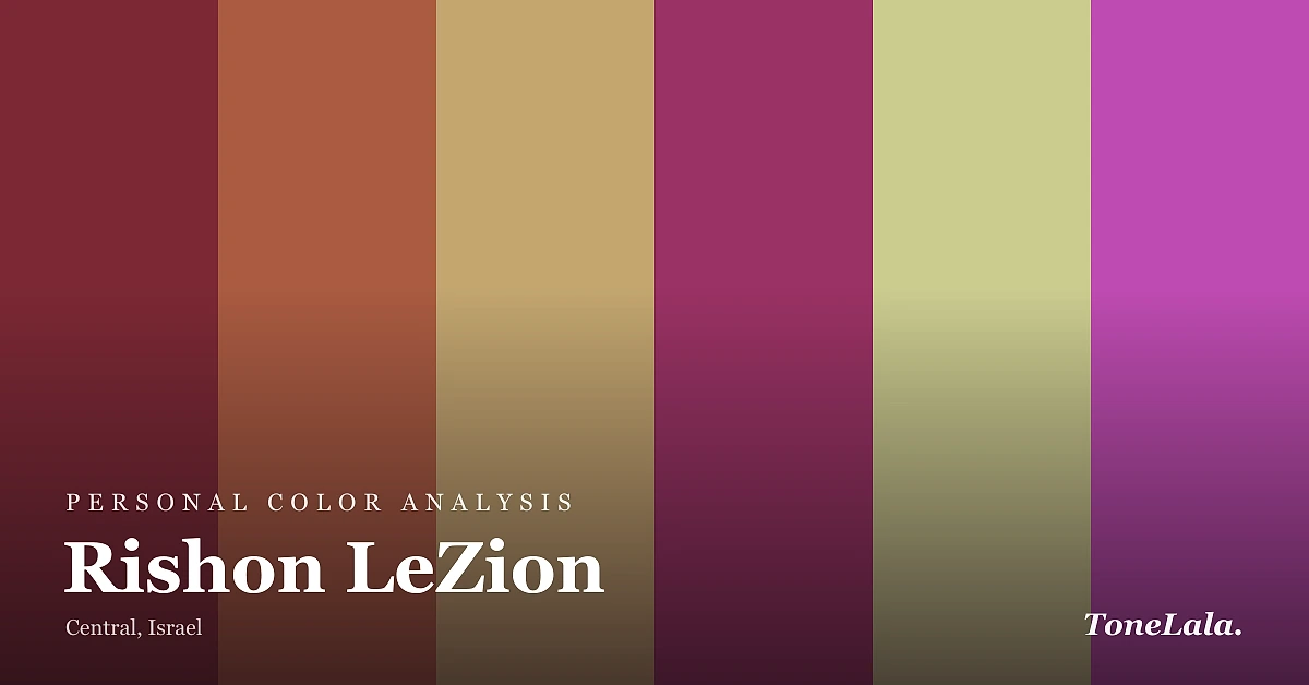Personal color analysis in Rishon LeZion — the Rishon LeZion color palette by ToneLala