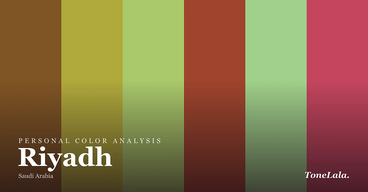 Personal color analysis in Riyadh — the Riyadh color palette by ToneLala