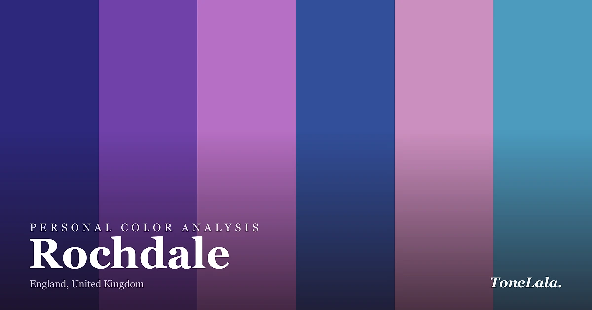 Personal color analysis in Rochdale — the Rochdale color palette by ToneLala
