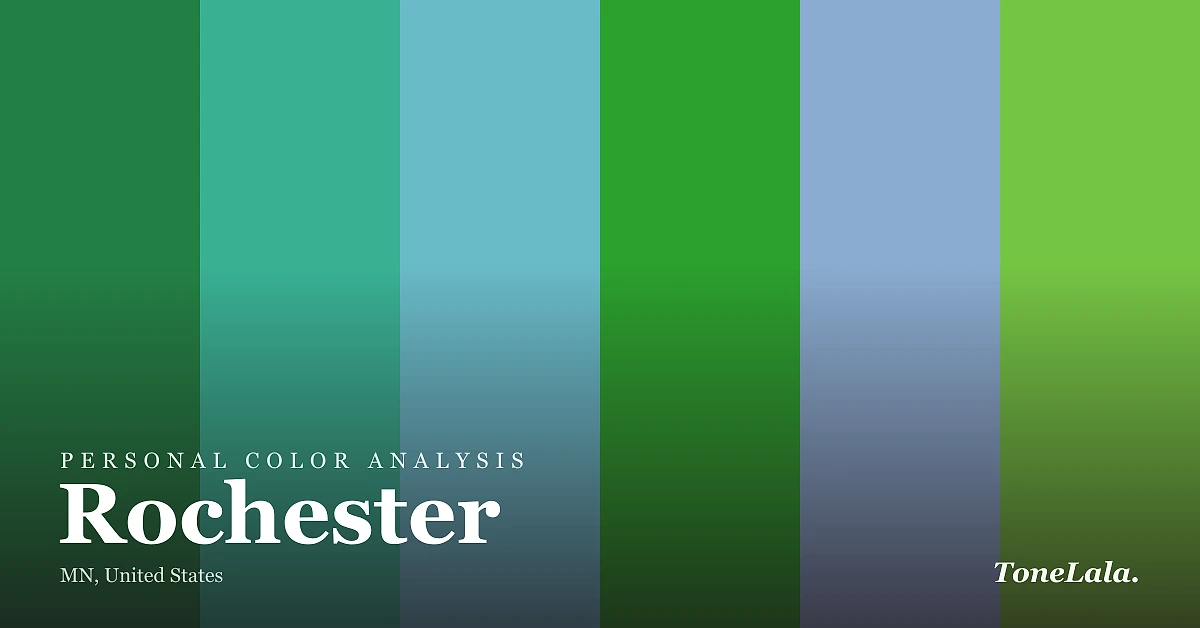 Personal color analysis in Rochester — the Rochester color palette by ToneLala