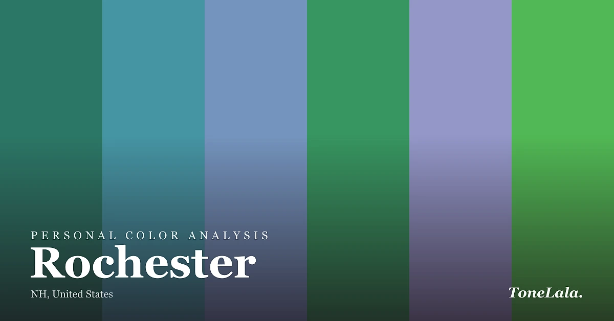Personal color analysis in Rochester — the Rochester color palette by ToneLala