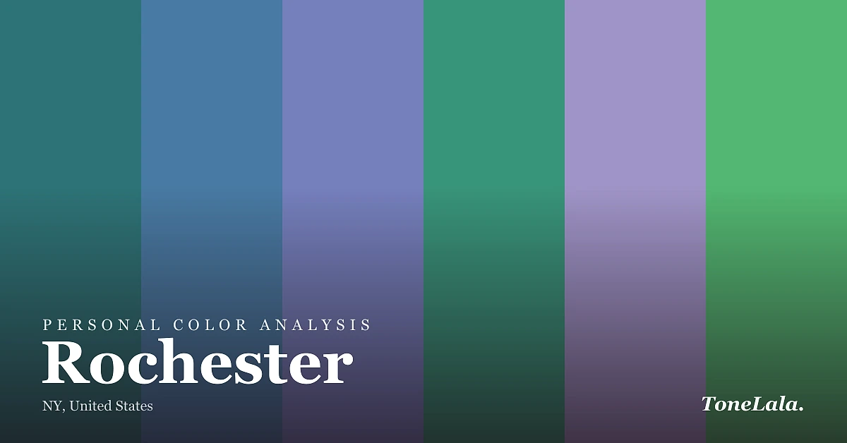 Personal color analysis in Rochester — the Rochester color palette by ToneLala