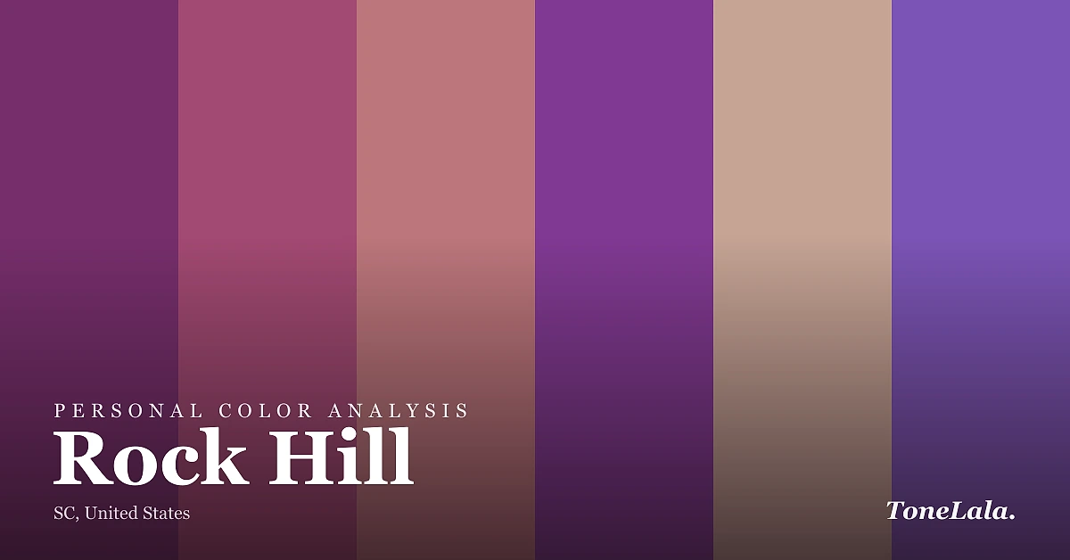 Personal color analysis in Rock Hill — the Rock Hill color palette by ToneLala