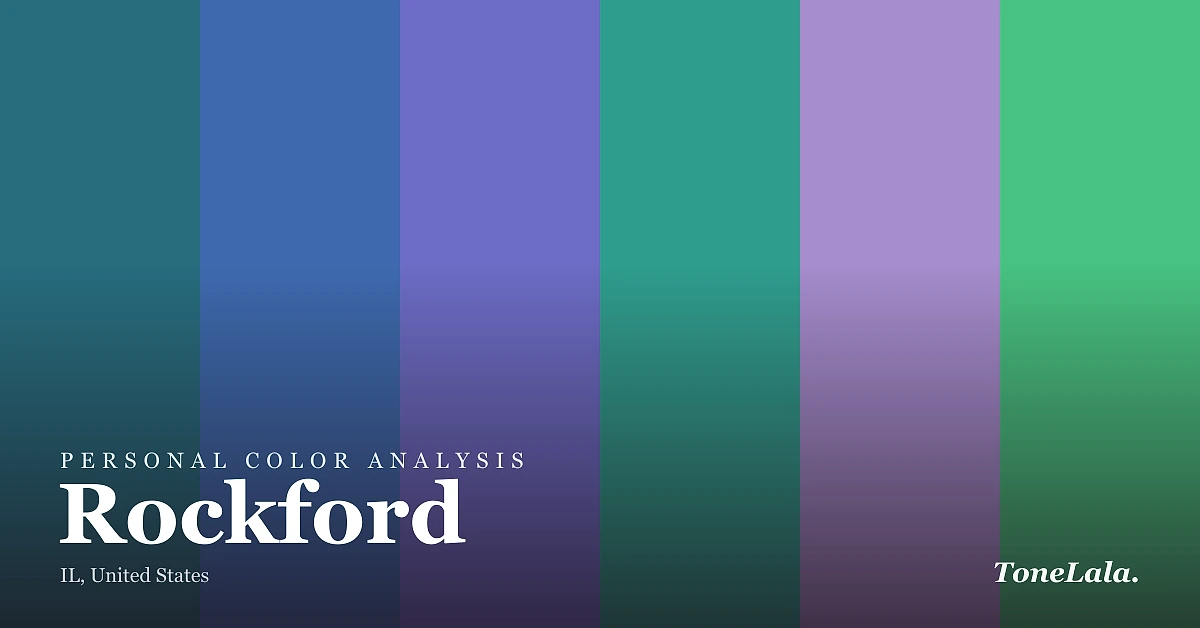 Personal color analysis in Rockford — the Rockford color palette by ToneLala