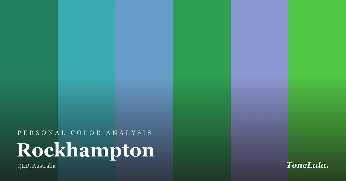 Personal color analysis in Rockhampton — the Rockhampton color palette by ToneLala