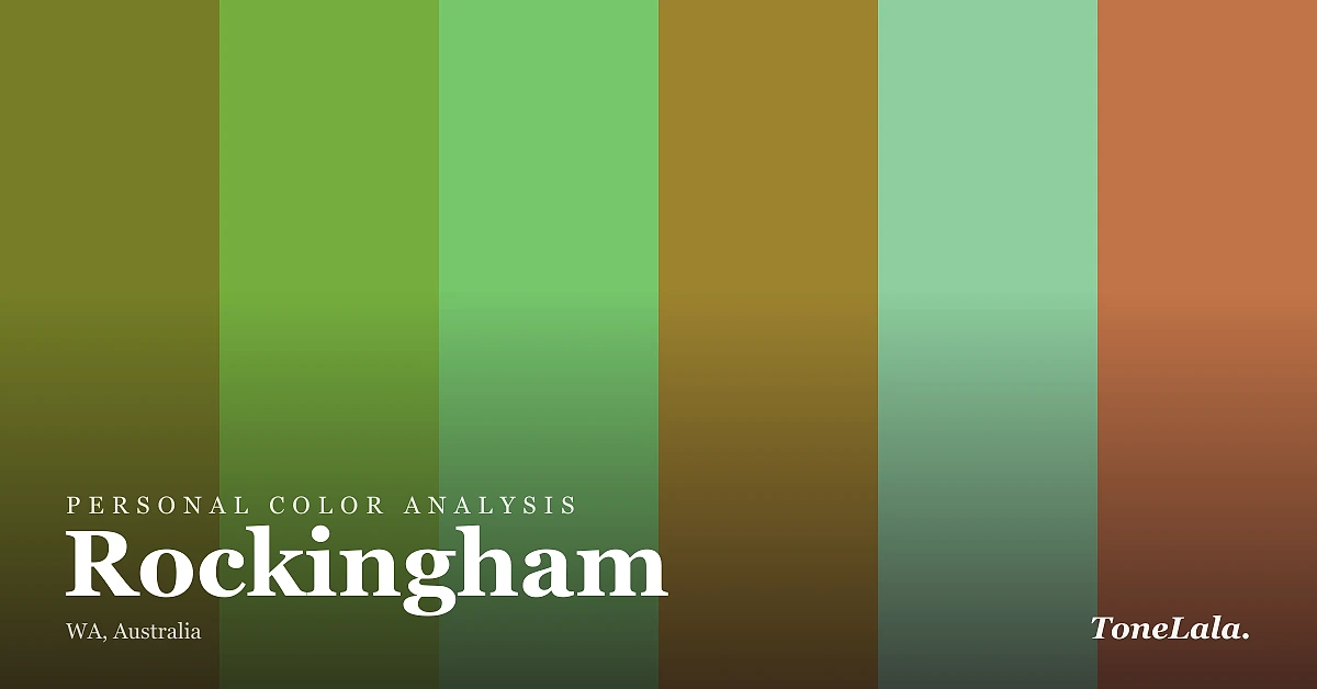 Personal color analysis in Rockingham — the Rockingham color palette by ToneLala