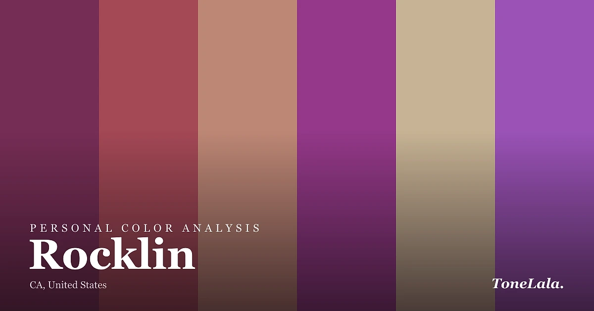 Personal color analysis in Rocklin — the Rocklin color palette by ToneLala