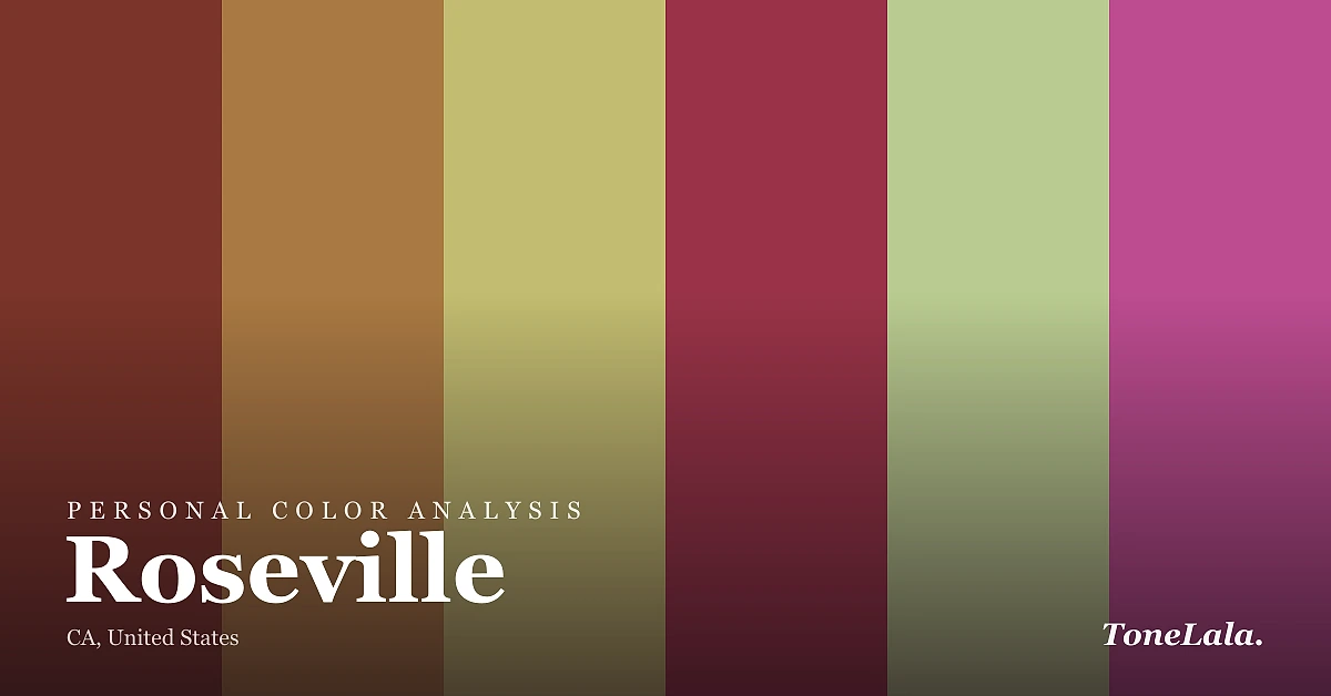 Personal color analysis in Roseville — the Roseville color palette by ToneLala