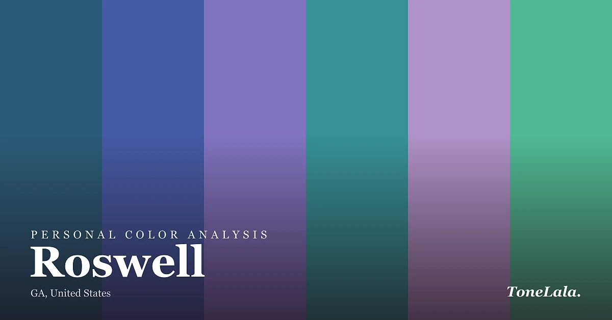 Personal color analysis in Roswell — the Roswell color palette by ToneLala