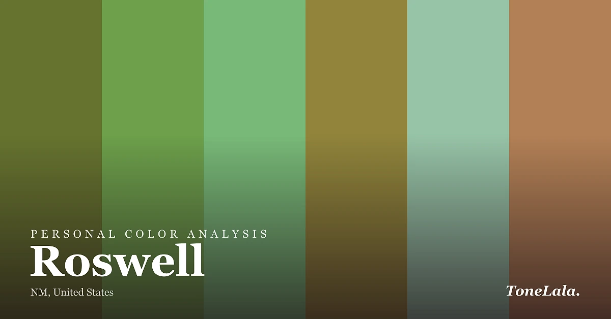Personal color analysis in Roswell — the Roswell color palette by ToneLala