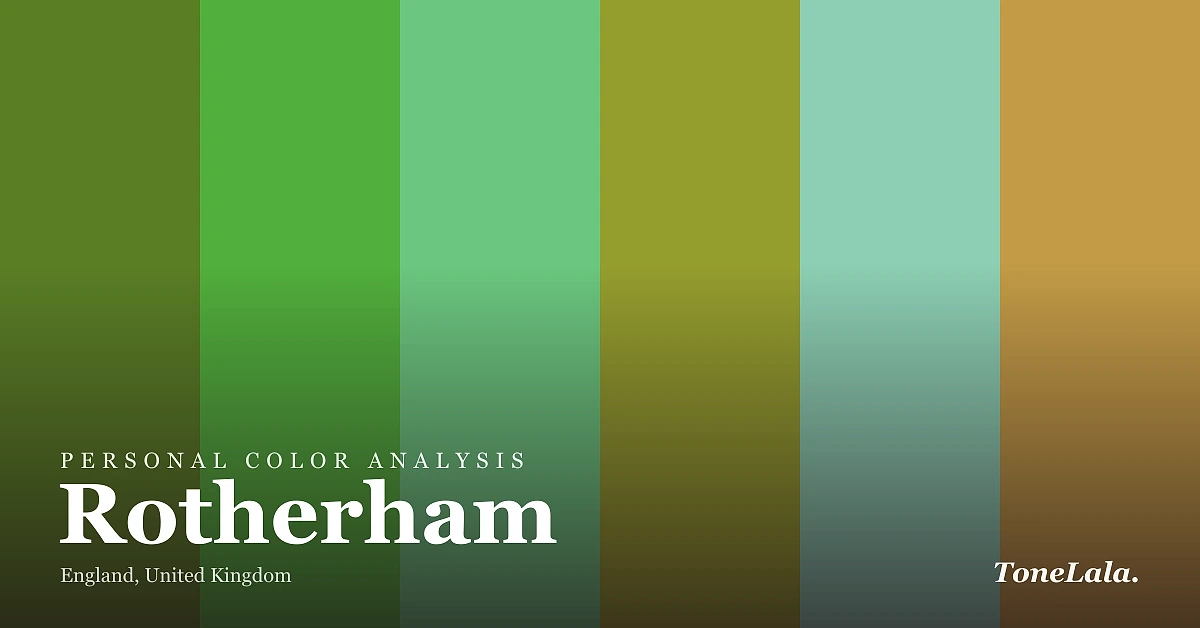 Personal color analysis in Rotherham — the Rotherham color palette by ToneLala