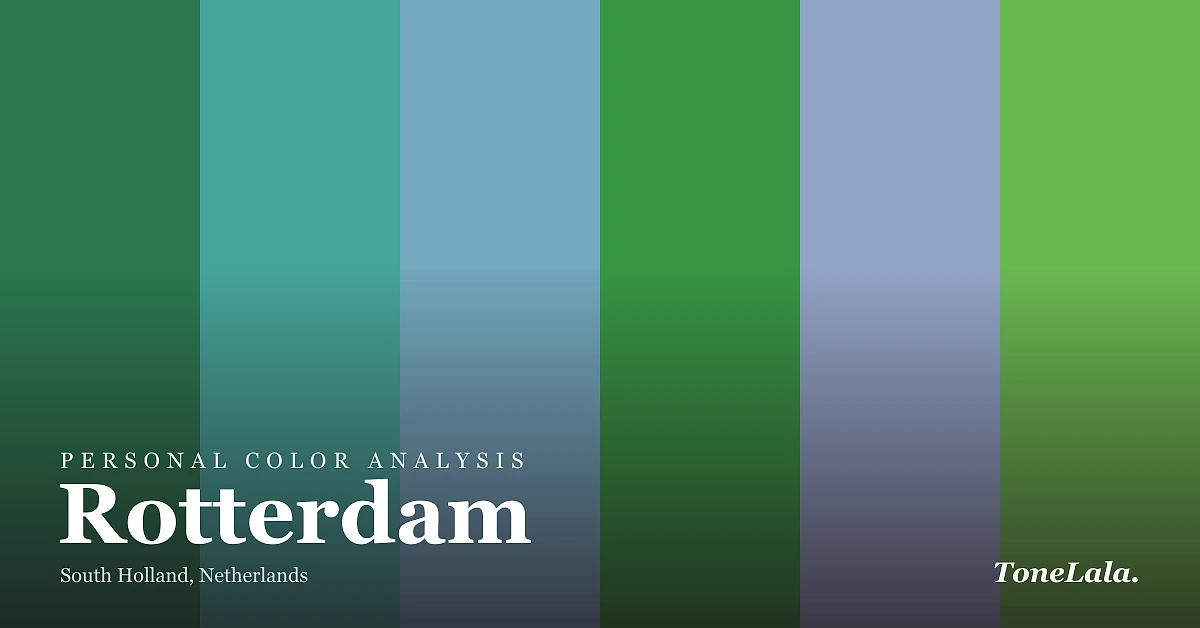 Personal color analysis in Rotterdam — the Rotterdam color palette by ToneLala