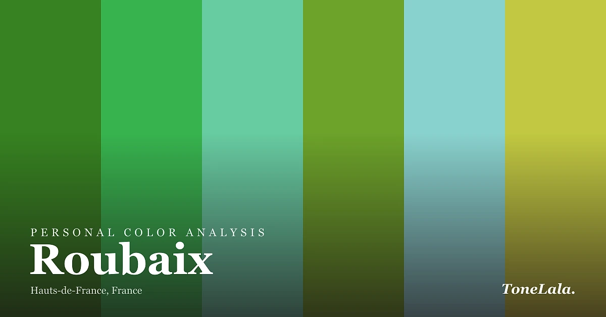 Personal color analysis in Roubaix — the Roubaix color palette by ToneLala