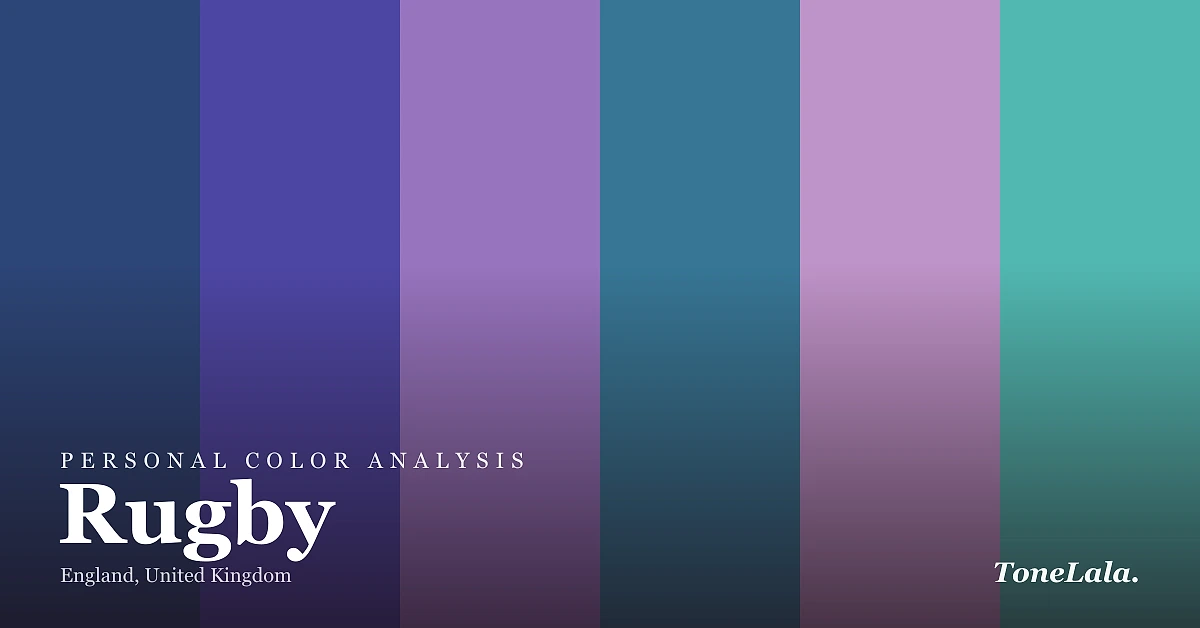Personal color analysis in Rugby — the Rugby color palette by ToneLala