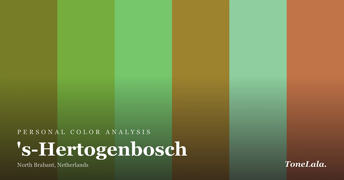 Personal color analysis in 's-Hertogenbosch — the 's-Hertogenbosch color palette by ToneLala