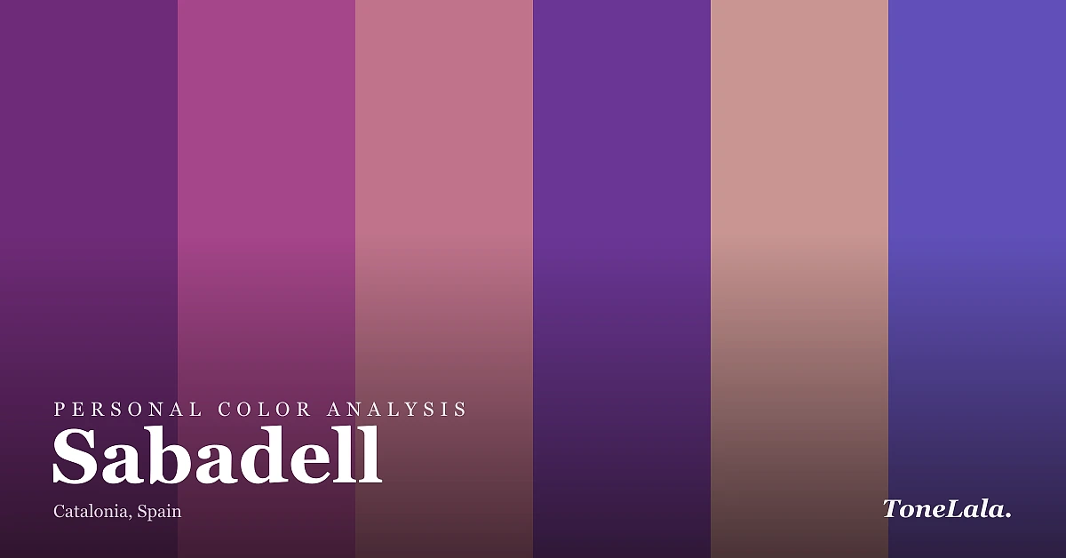 Personal color analysis in Sabadell — the Sabadell color palette by ToneLala