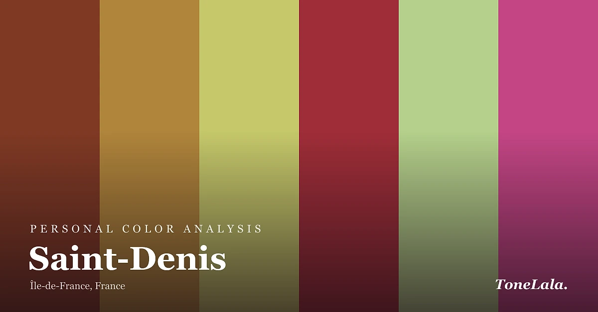 Personal color analysis in Saint-Denis — the Saint-Denis color palette by ToneLala