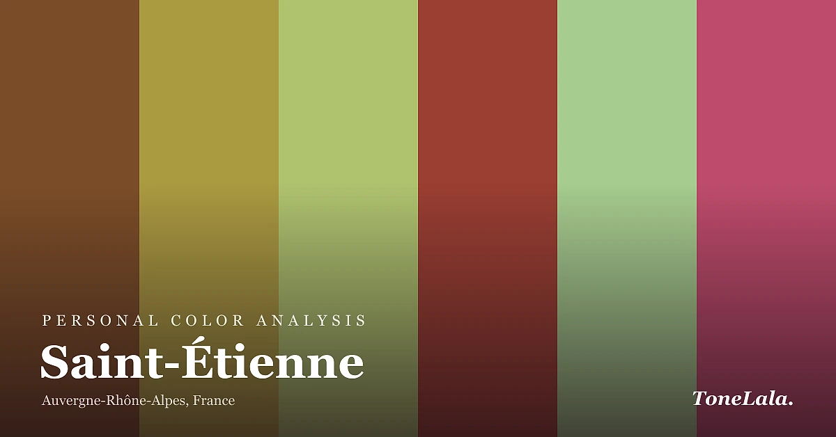 Personal color analysis in Saint-Étienne — the Saint-Étienne color palette by ToneLala