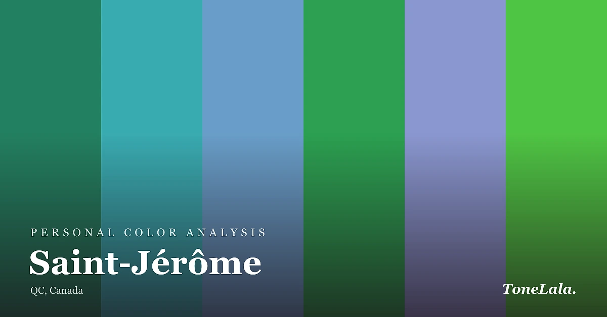 Personal color analysis in Saint-Jérôme — the Saint-Jérôme color palette by ToneLala