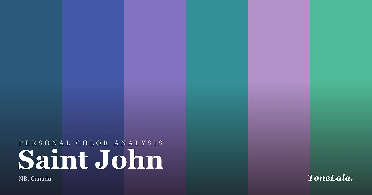 Personal color analysis in Saint John, the Saint John color palette by ToneLala
