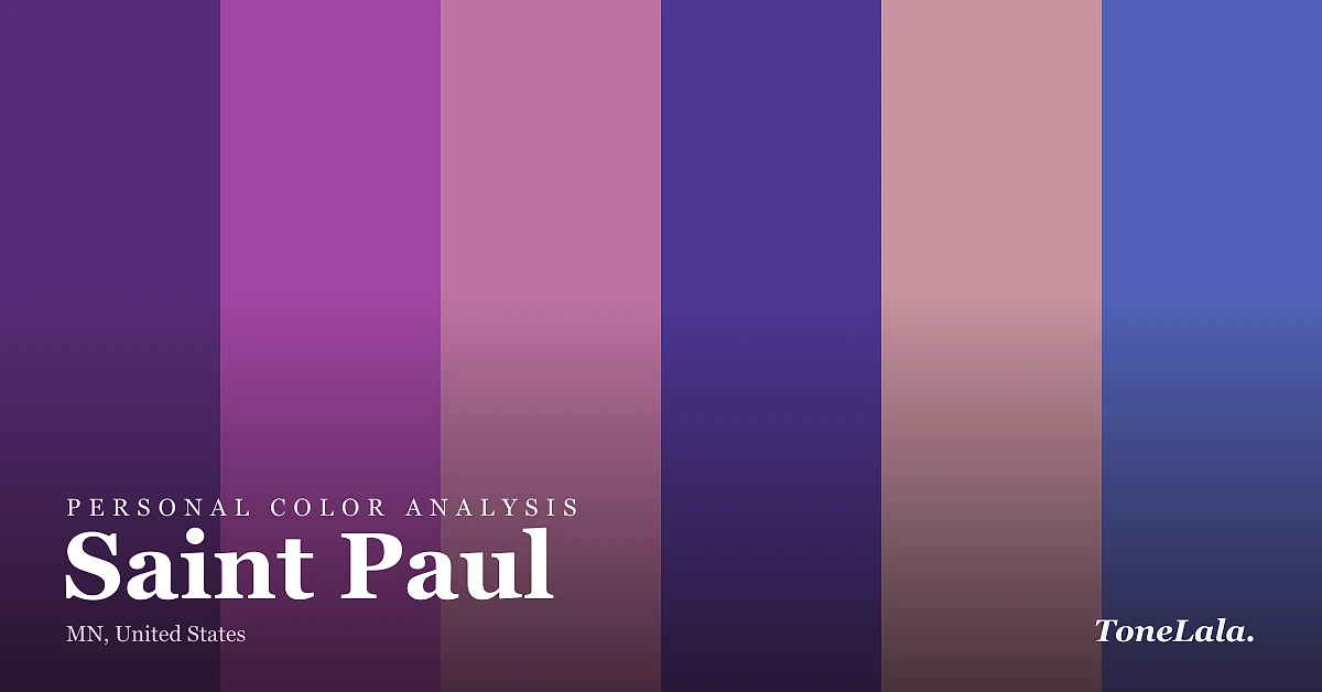 Personal color analysis in Saint Paul — the Saint Paul color palette by ToneLala
