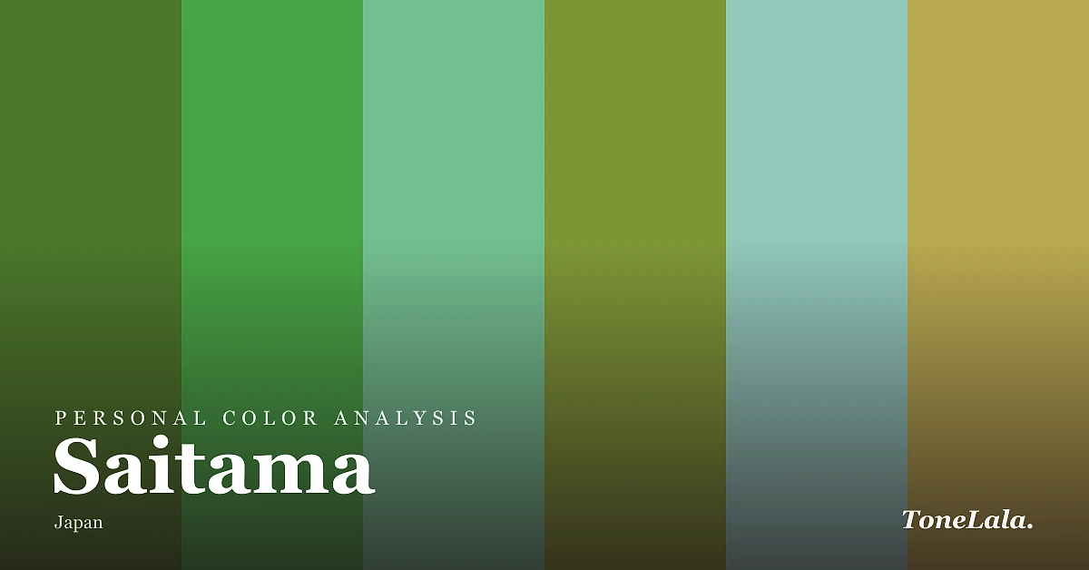 Personal color analysis in Saitama — the Saitama color palette by ToneLala