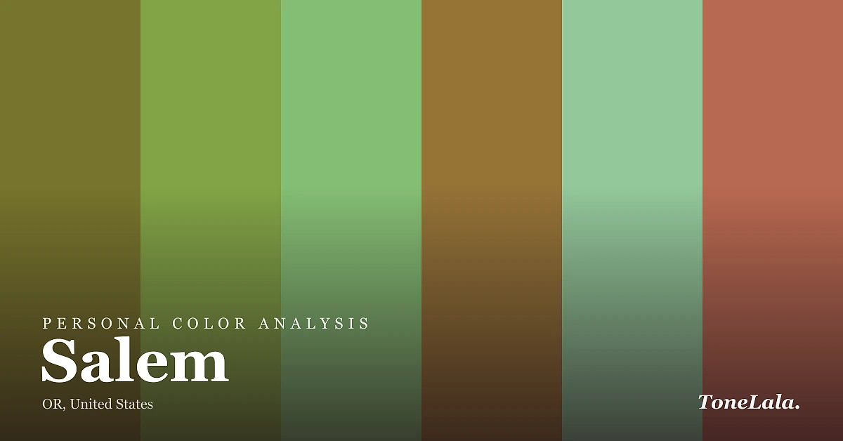 Personal color analysis in Salem — the Salem color palette by ToneLala