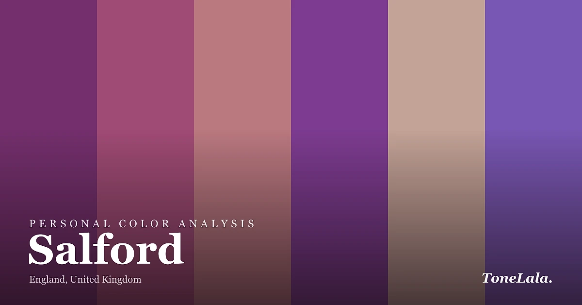 Personal color analysis in Salford — the Salford color palette by ToneLala