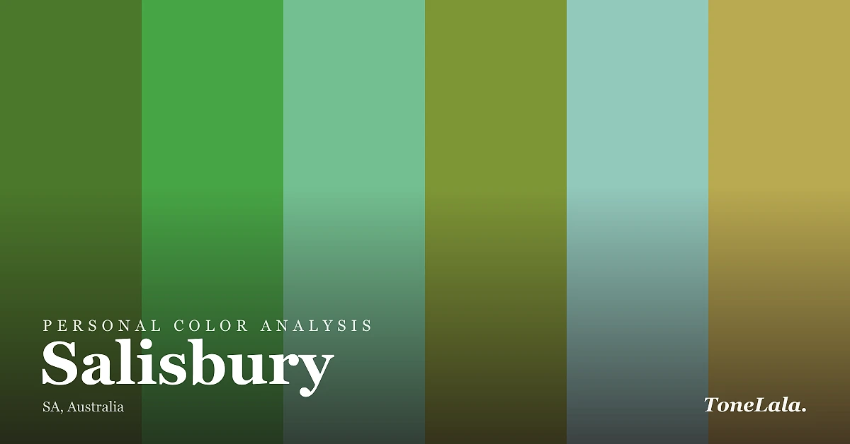 Personal color analysis in Salisbury — the Salisbury color palette by ToneLala