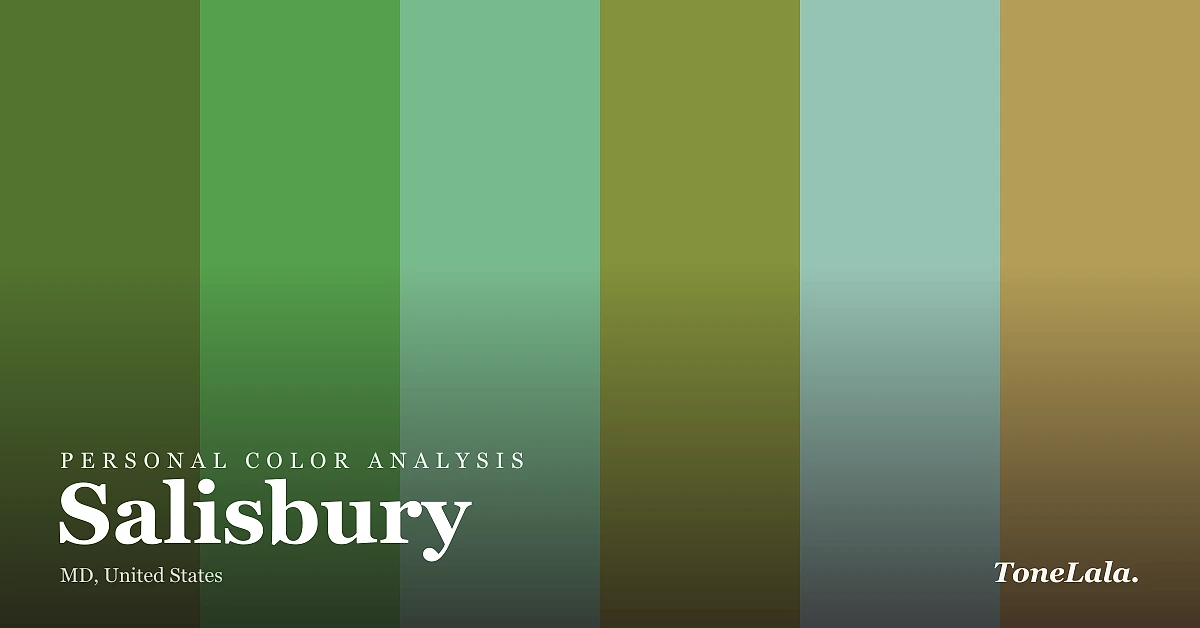 Personal color analysis in Salisbury — the Salisbury color palette by ToneLala