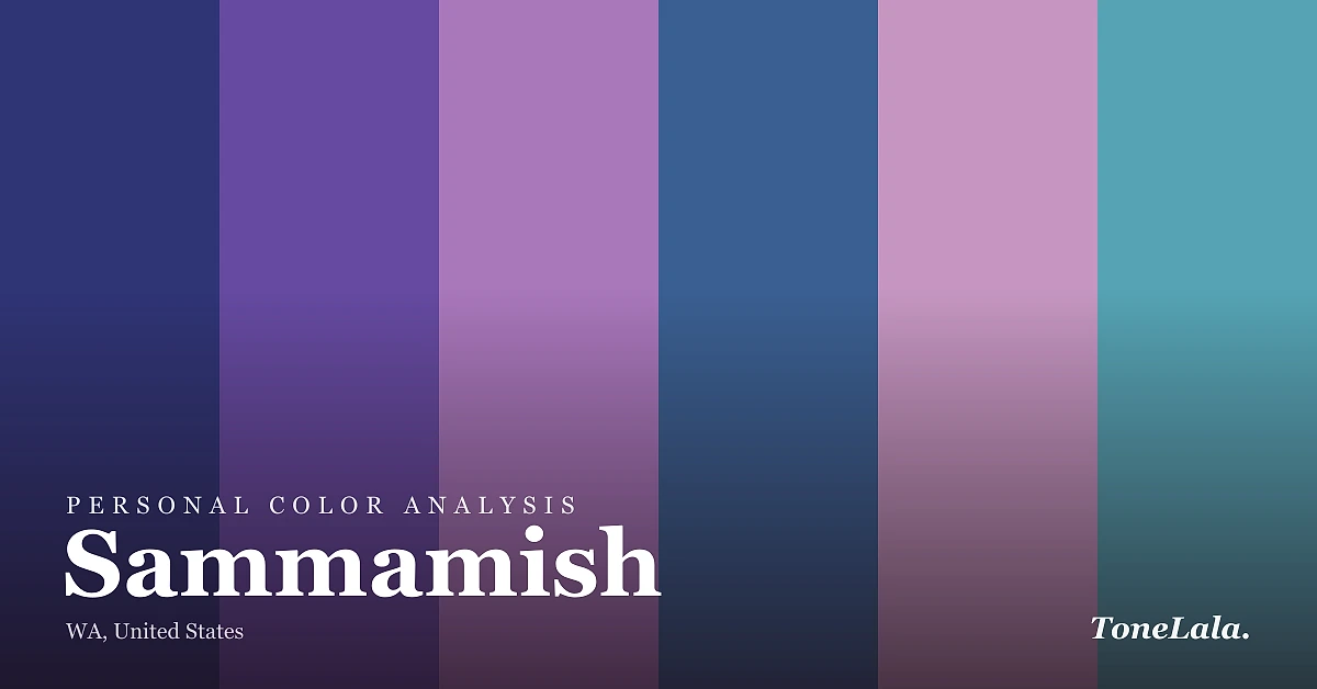 Personal color analysis in Sammamish — the Sammamish color palette by ToneLala