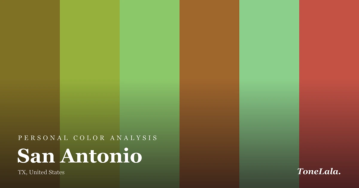Personal color analysis in San Antonio — the San Antonio color palette by ToneLala
