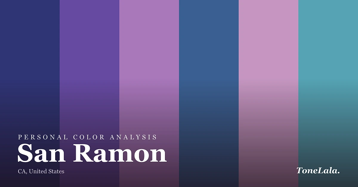 Personal color analysis in San Ramon — the San Ramon color palette by ToneLala