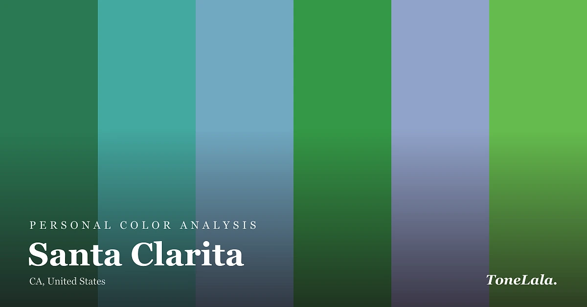 Personal color analysis in Santa Clarita — the Santa Clarita color palette by ToneLala