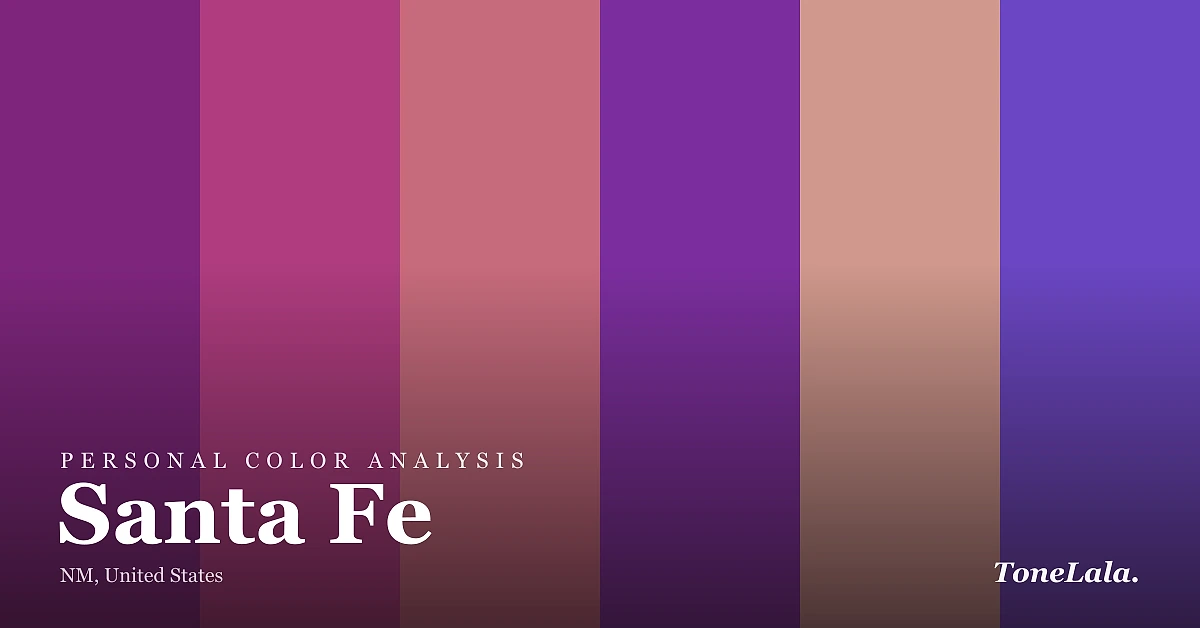 Personal color analysis in Santa Fe — the Santa Fe color palette by ToneLala