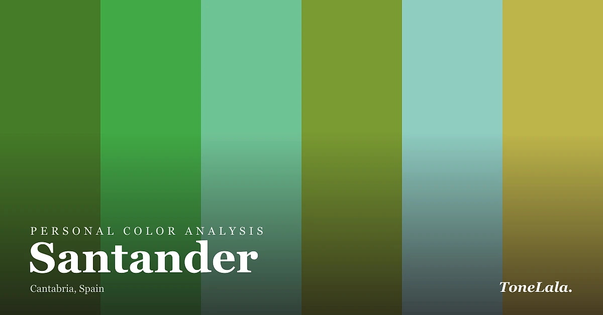 Personal color analysis in Santander — the Santander color palette by ToneLala