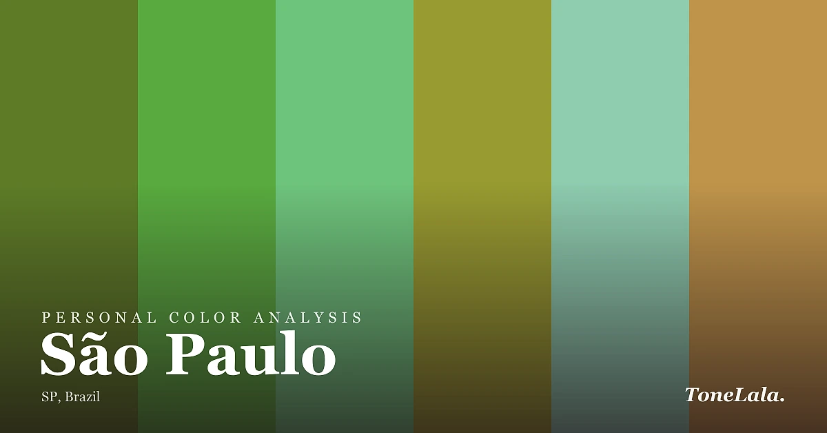 Personal color analysis in São Paulo — the São Paulo color palette by ToneLala