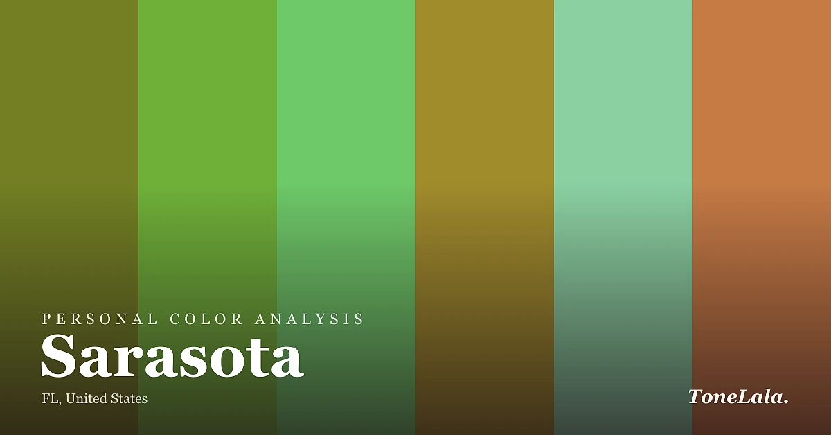 Personal color analysis in Sarasota — the Sarasota color palette by ToneLala