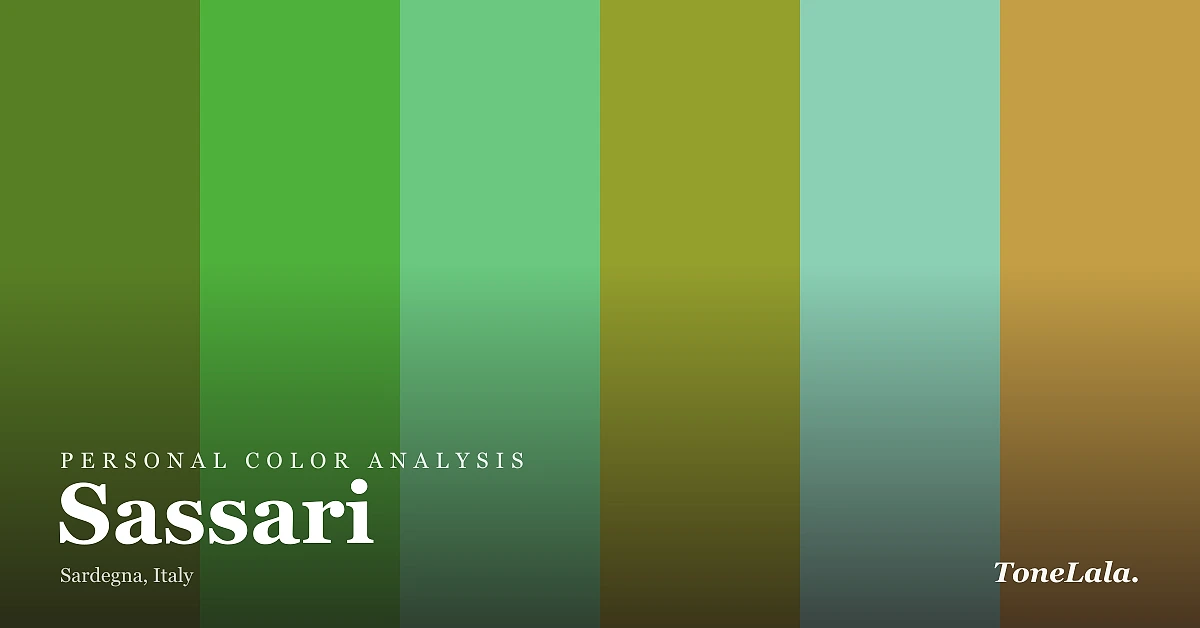 Personal color analysis in Sassari — the Sassari color palette by ToneLala