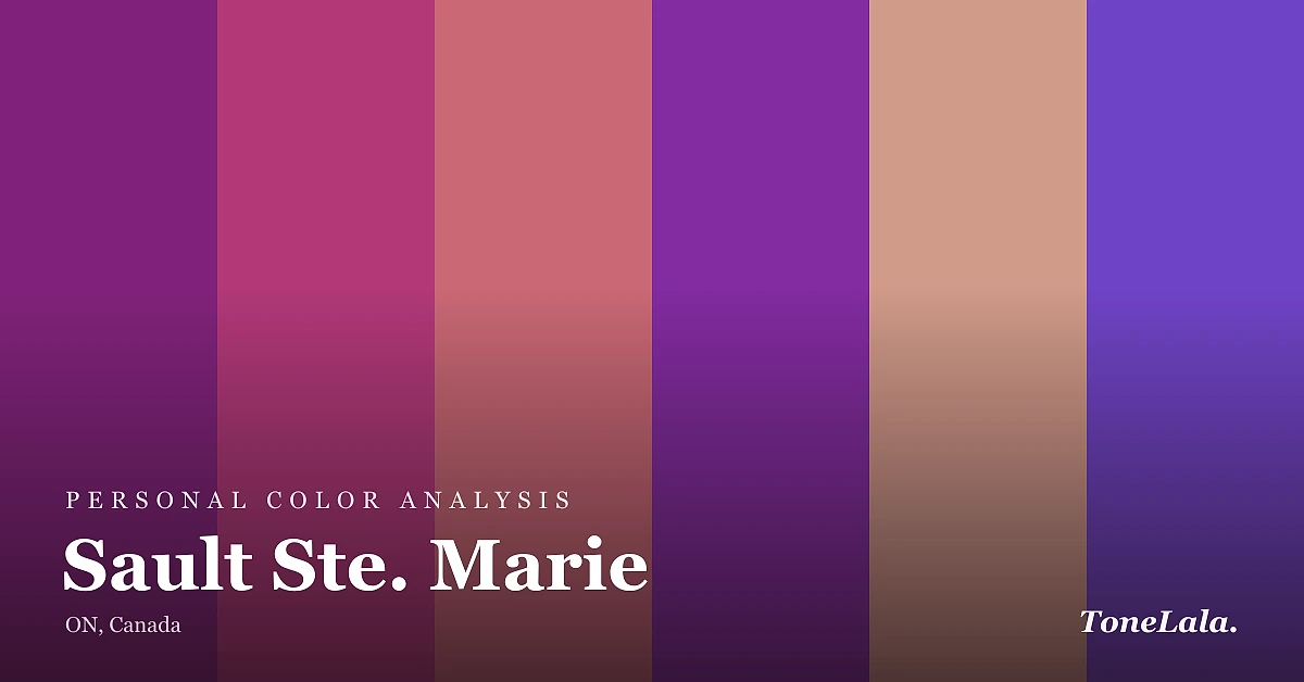 Personal color analysis in Sault Ste. Marie, the Sault Ste. Marie color palette by ToneLala