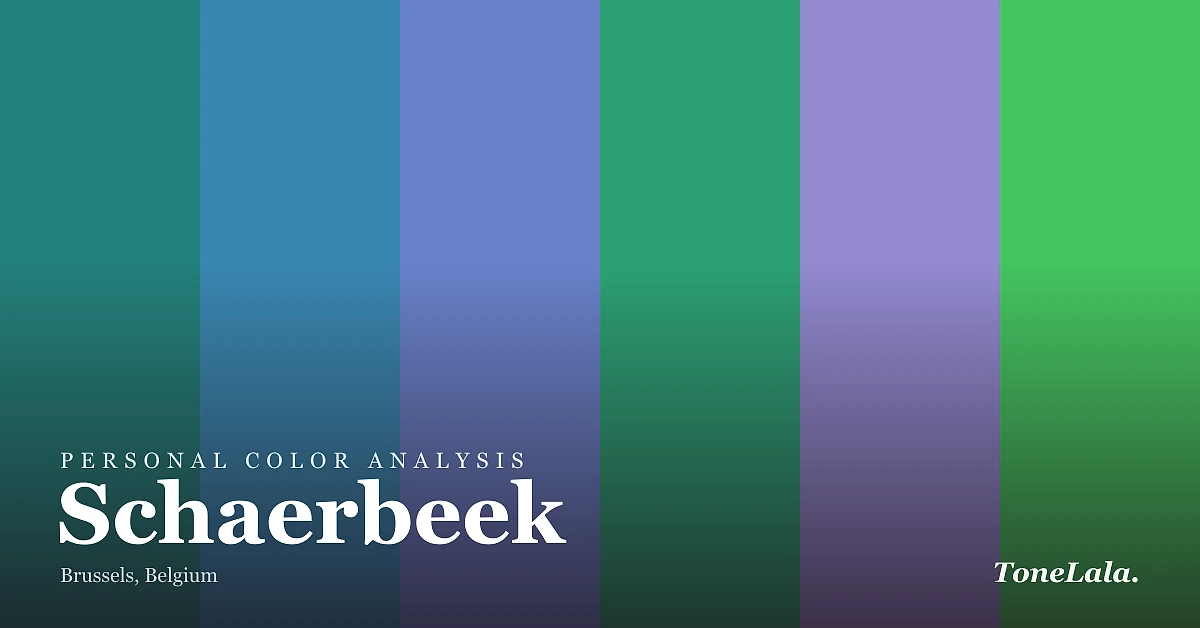 Personal color analysis in Schaerbeek — the Schaerbeek color palette by ToneLala