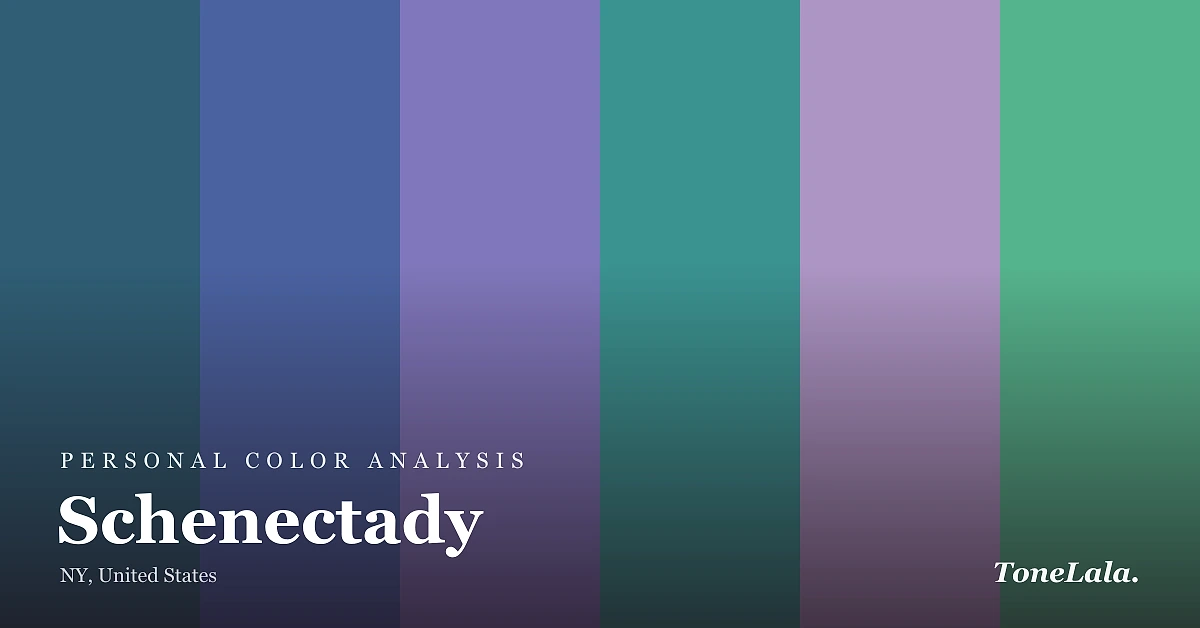Personal color analysis in Schenectady — the Schenectady color palette by ToneLala