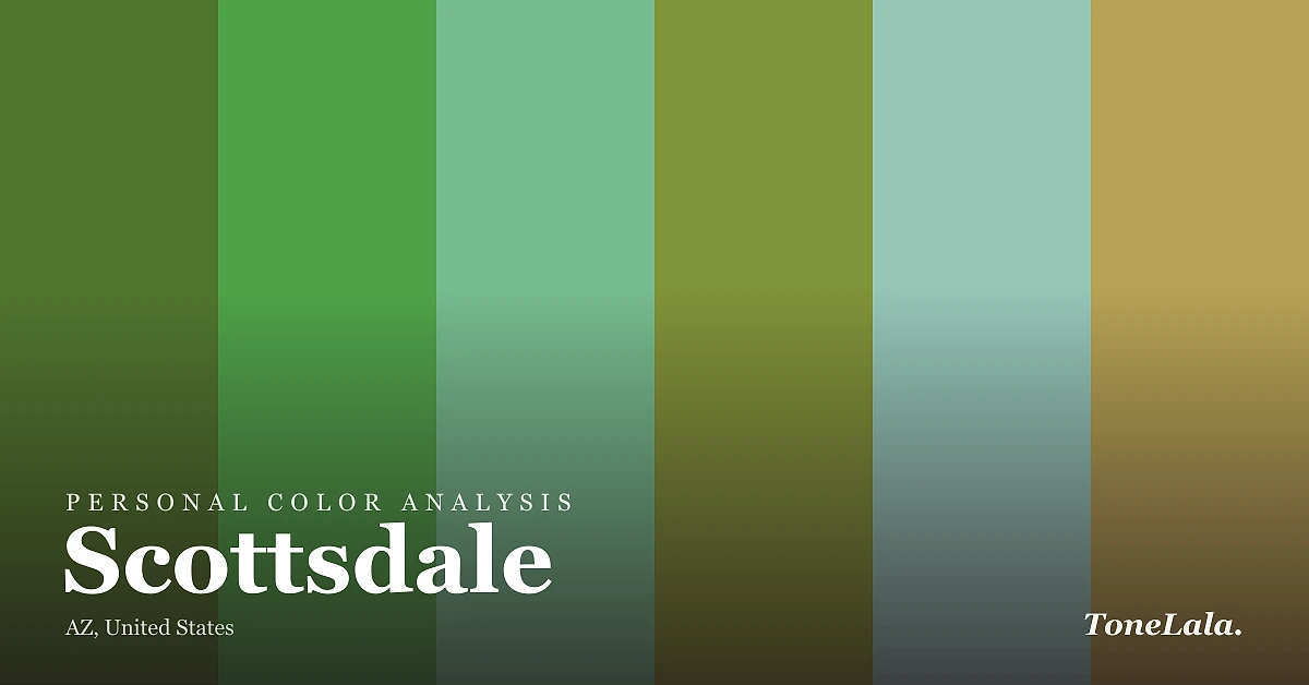 Personal color analysis in Scottsdale — the Scottsdale color palette by ToneLala