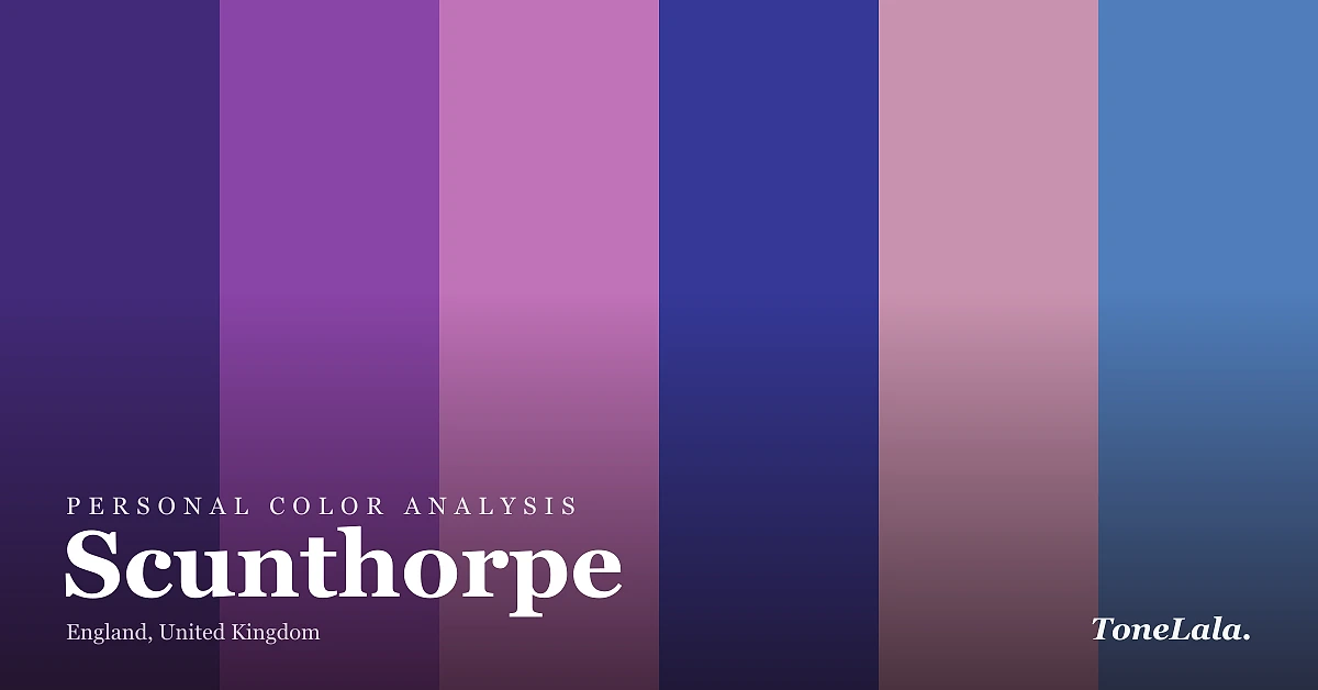 Personal color analysis in Scunthorpe — the Scunthorpe color palette by ToneLala