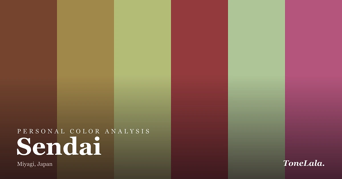 Personal color analysis in Sendai — the Sendai color palette by ToneLala