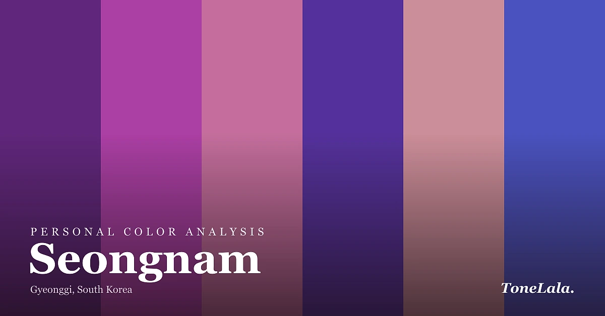 Personal color analysis in Seongnam — the Seongnam color palette by ToneLala