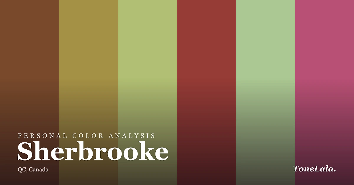 Personal color analysis in Sherbrooke — the Sherbrooke color palette by ToneLala