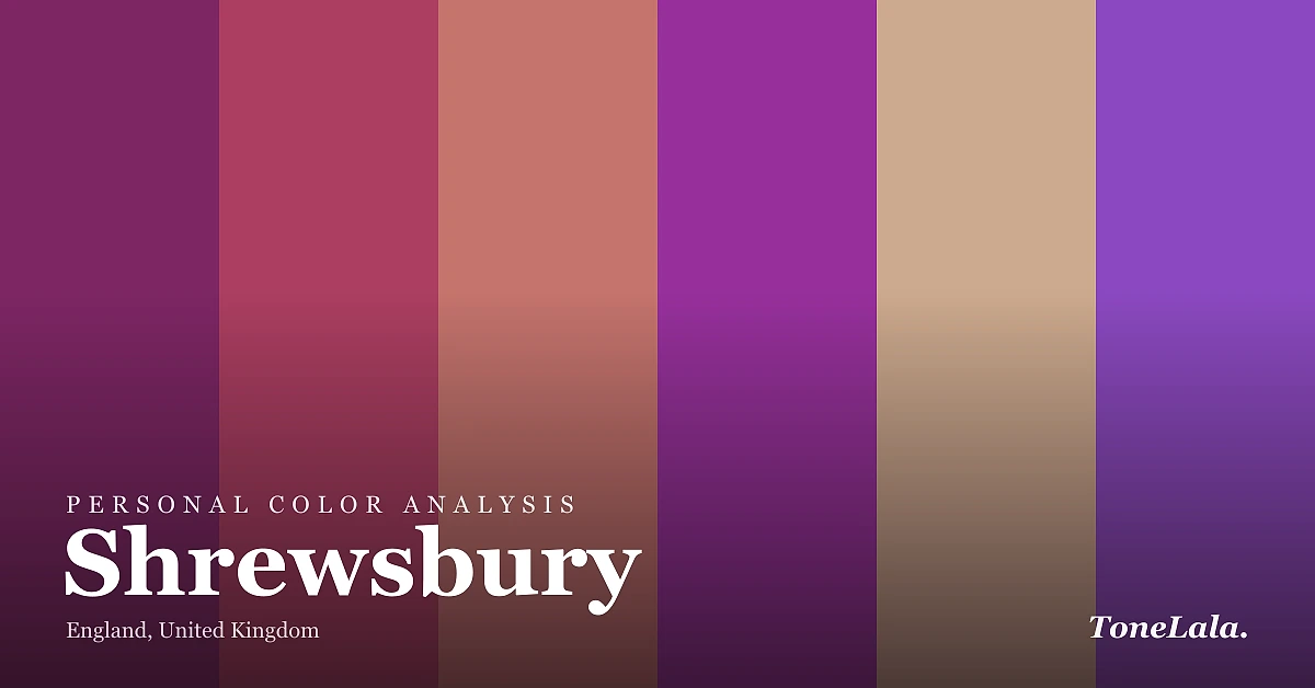 Personal color analysis in Shrewsbury, the Shrewsbury color palette by ToneLala